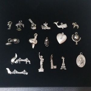 17 Sterling Silver Charms $10.00 Each